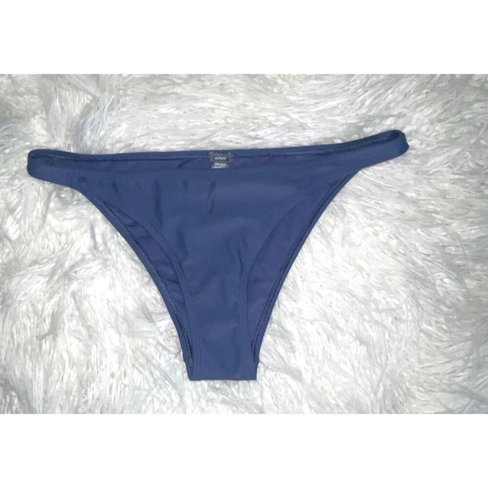 Aerie Swim Deluxe Slate Blue Bikini Bottoms Size Medium